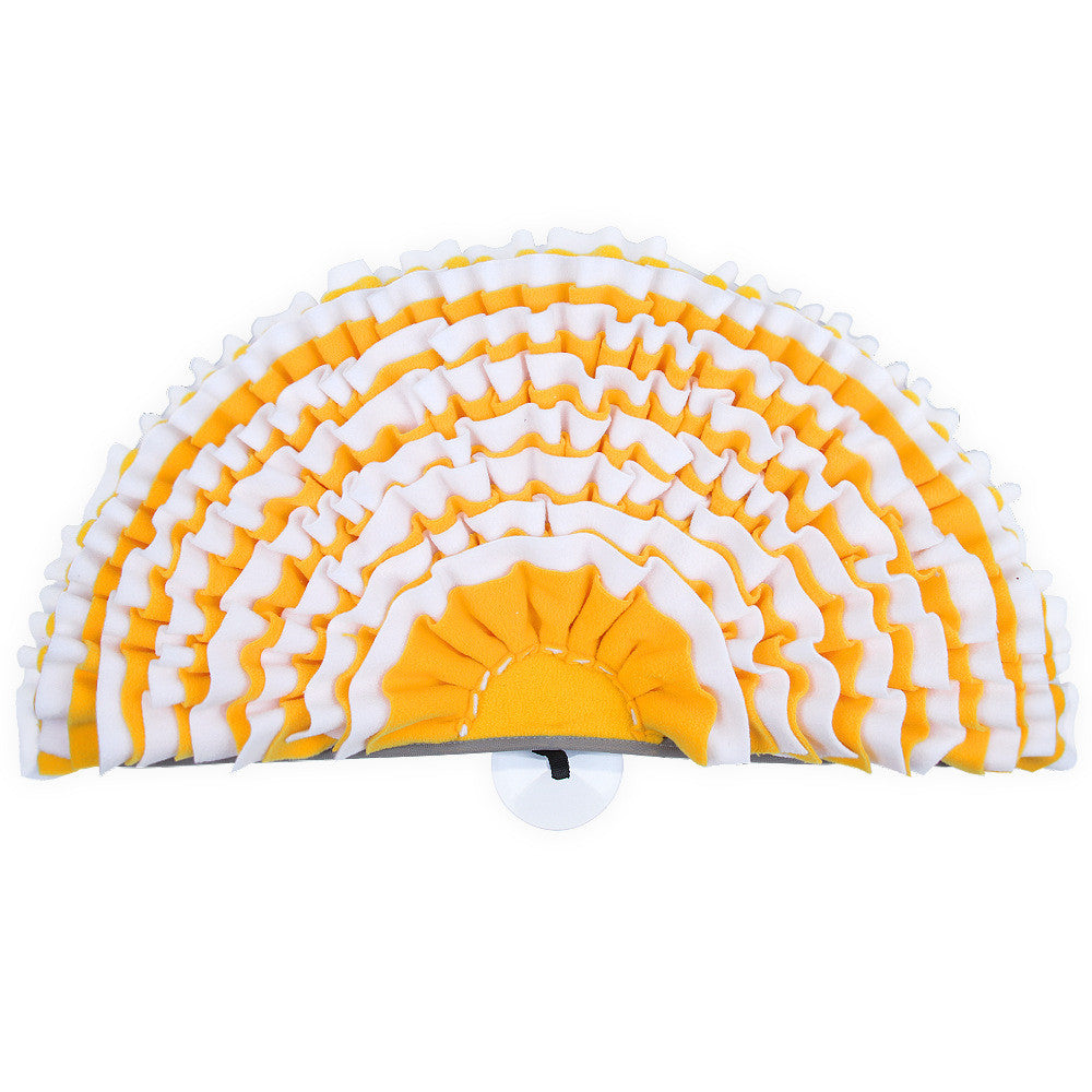 KFX-1655741 Semi-Round Pet Sniffer Pad for Slow Feeding with Shaker Velvet Material, 60x30x5cm