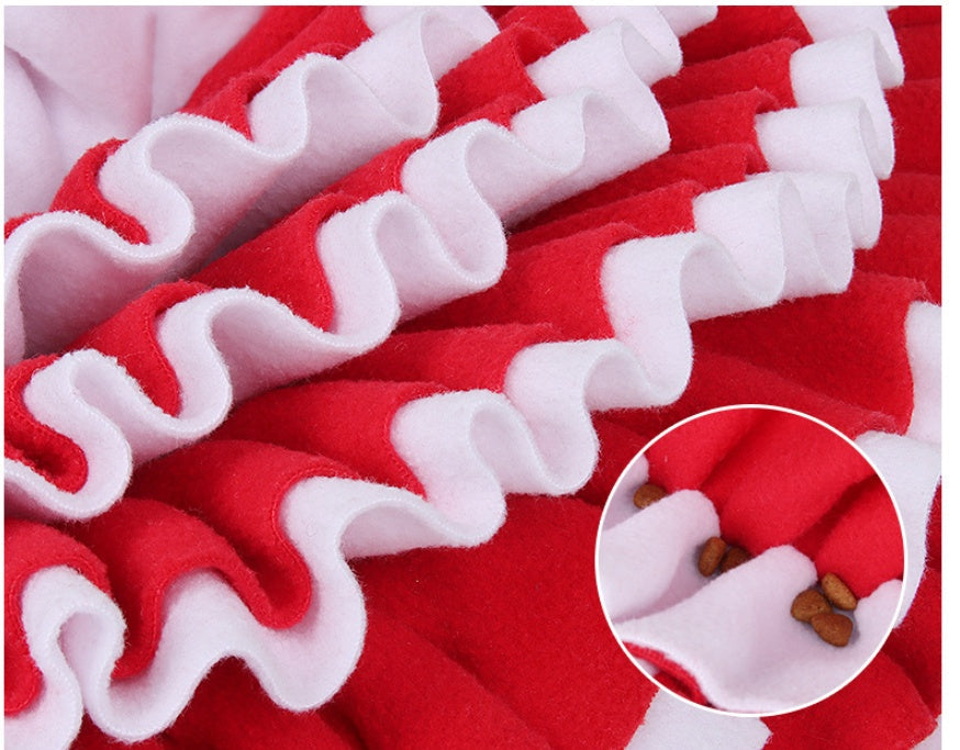 KFX-1655741 Semi-Round Pet Sniffer Pad for Slow Feeding with Shaker Velvet Material, 60x30x5cm
