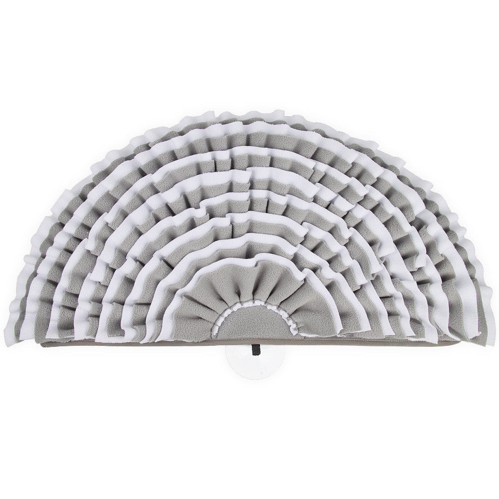 KFX-1655741 Semi-Round Pet Sniffer Pad for Slow Feeding with Shaker Velvet Material, 60x30x5cm