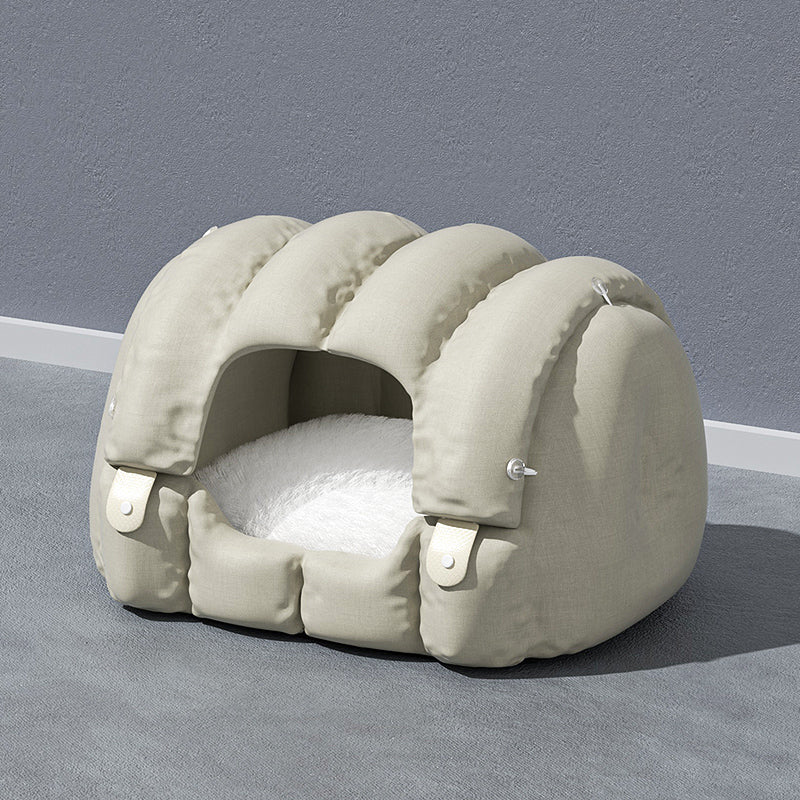 KFX-1660733 Universal Non-stick Cat and Dog Litter in Green Beige - Semi-enclosed Cotton Material