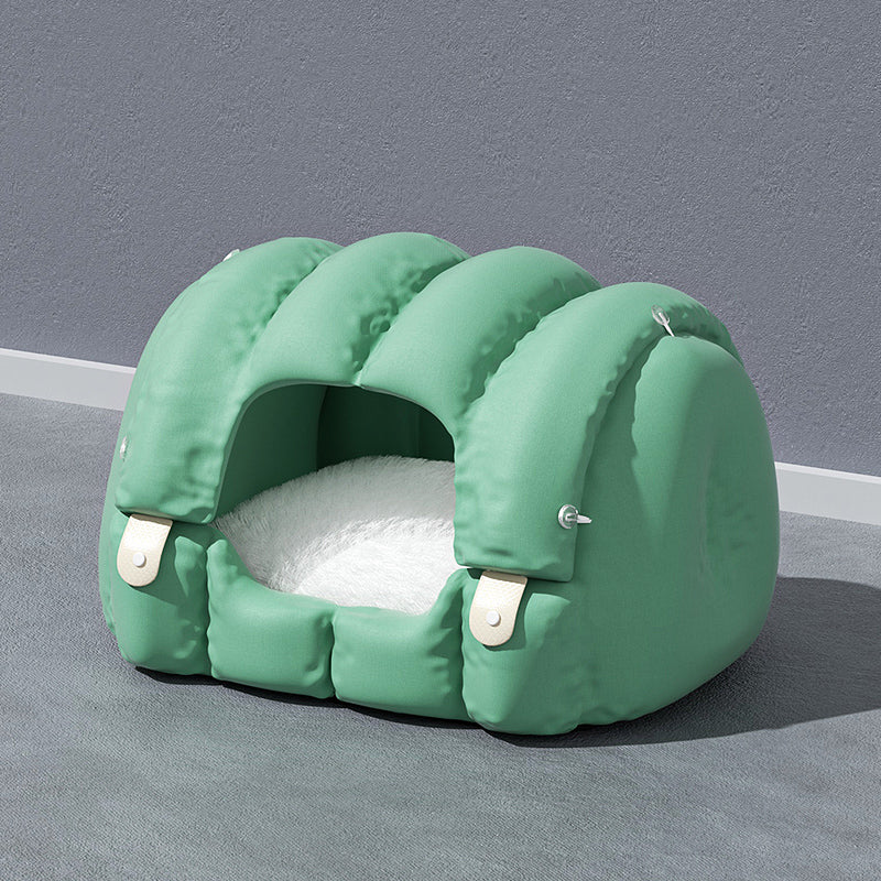 KFX-1660733 Universal Non-stick Cat and Dog Litter in Green Beige - Semi-enclosed Cotton Material