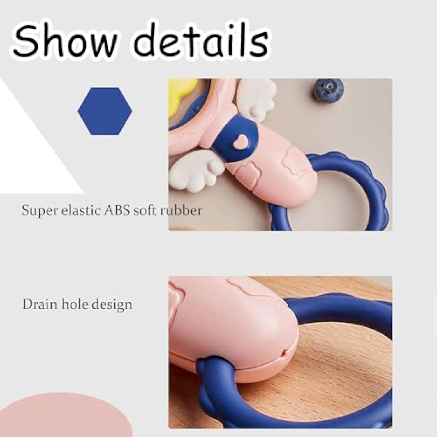 KFX-1662141 Durable Interactive Dog Chew Toy Set for Large Breeds - Squeaky Dental Toys for Oral Health