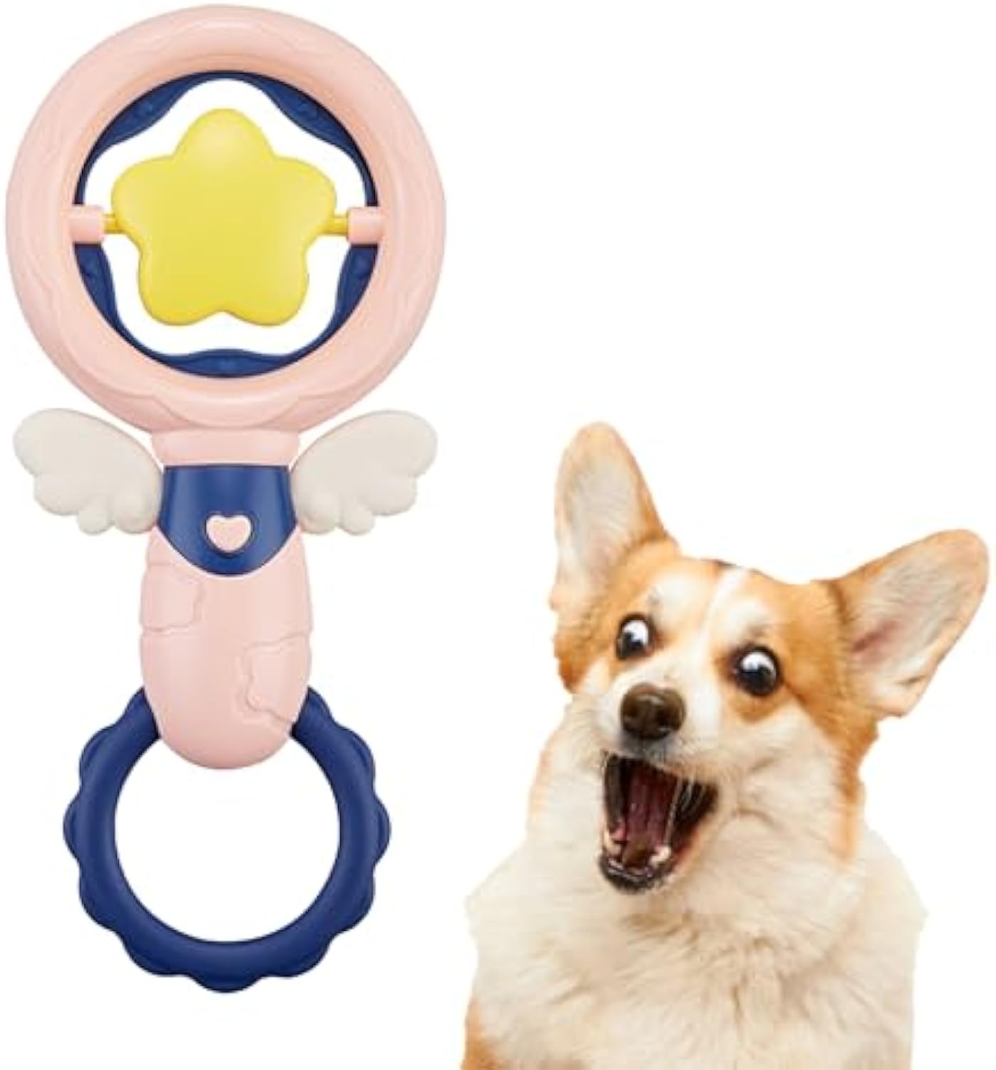 KFX-1662141 Durable Interactive Dog Chew Toy Set for Large Breeds - Squeaky Dental Toys for Oral Health