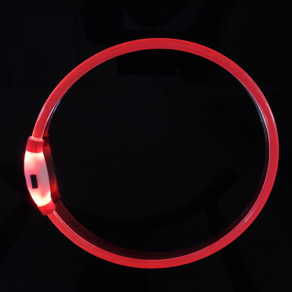 KFX-1662653 Shiny Anti-Lost Dog Collar with USB Charging - Available in Multiple Colors