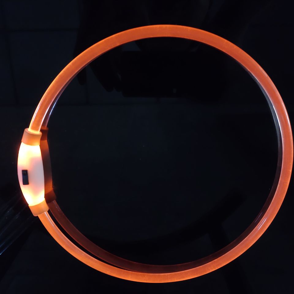 KFX-1662653 Shiny Anti-Lost Dog Collar with USB Charging - Available in Multiple Colors