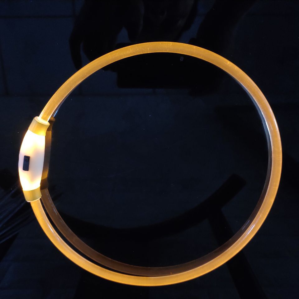 KFX-1662653 Shiny Anti-Lost Dog Collar with USB Charging - Available in Multiple Colors