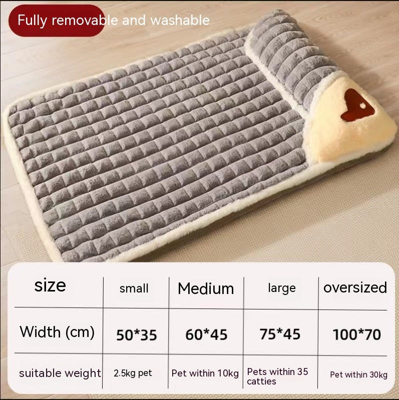 KFX-1664701 Detachable and Washable Winter Dog Mat for Cozy Sleeping - Multiple Sizes Available