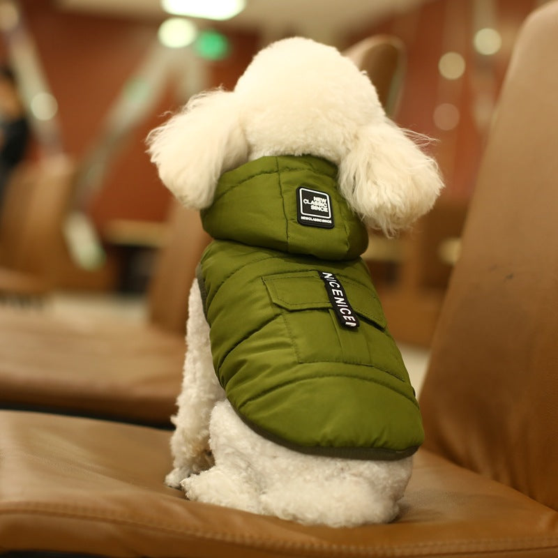 KFX-1665085 Reversible Thick Cotton Vest for Dogs - Soft Fleece Winter Coat