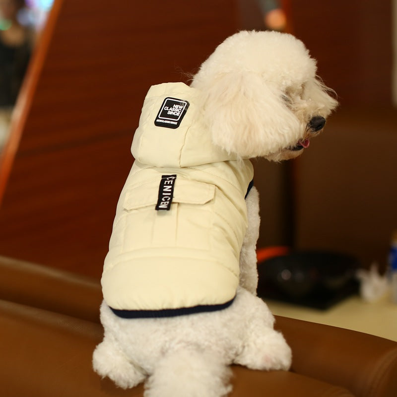 KFX-1665085 Reversible Thick Cotton Vest for Dogs - Soft Fleece Winter Coat