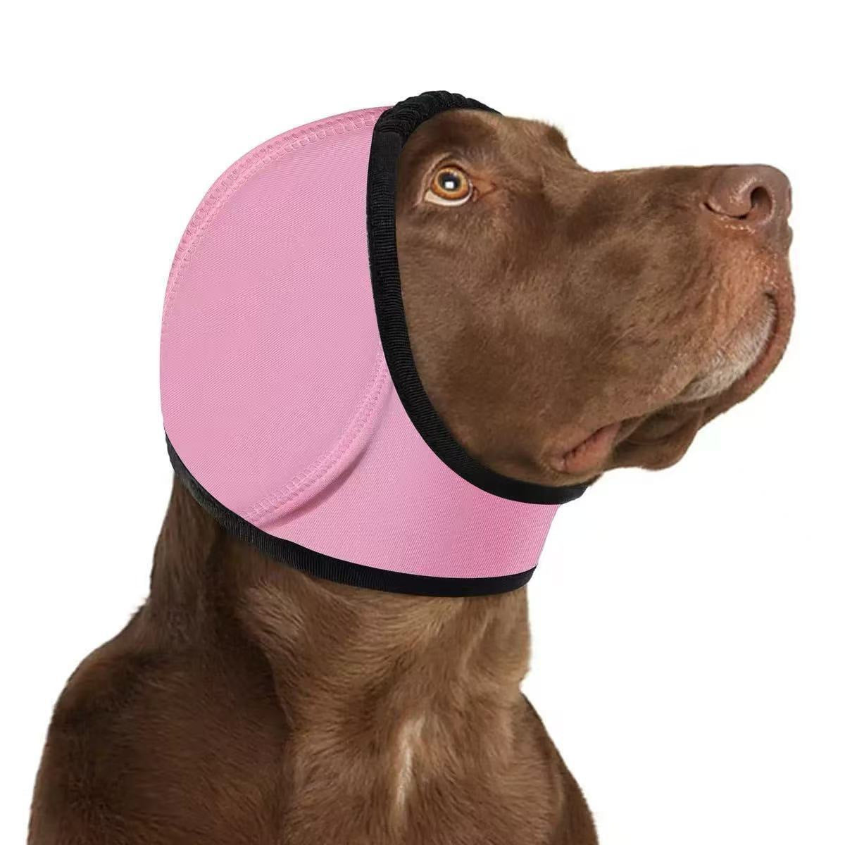KFX-1665469 Swim-Proof Cotton Head Cover for Dogs - Casual Solid Color Design
