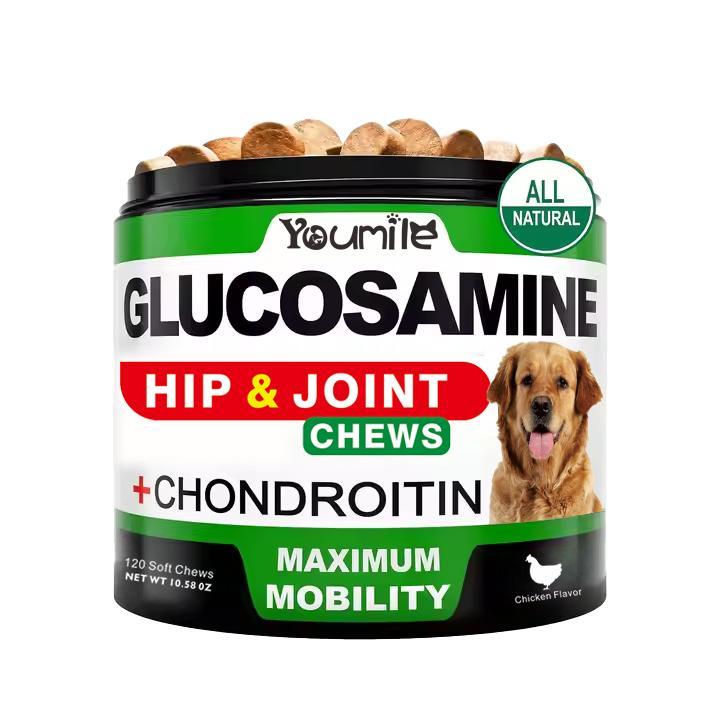 KFX-1666493 Hip & Joint Health Supplement for Dogs - 120 Chews with Glucosamine, Chondroitin, MSM & Hyaluronic Acid