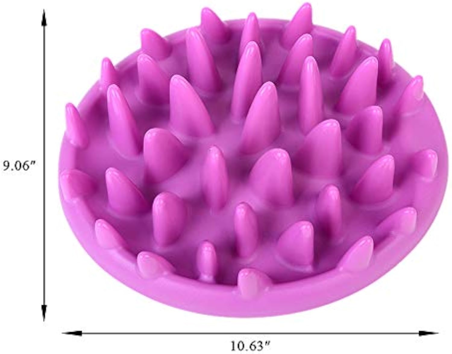 KFX-1667901 Interactive Non-Slip Cat and Dog Slow Feeder Bowl - Anti-Choking Puzzle Design in Green and Purple