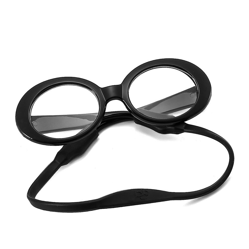 KFX-1668029 Stylish Red Pet Sunglasses for Cats with UV400 Protection and Full Frame Design
