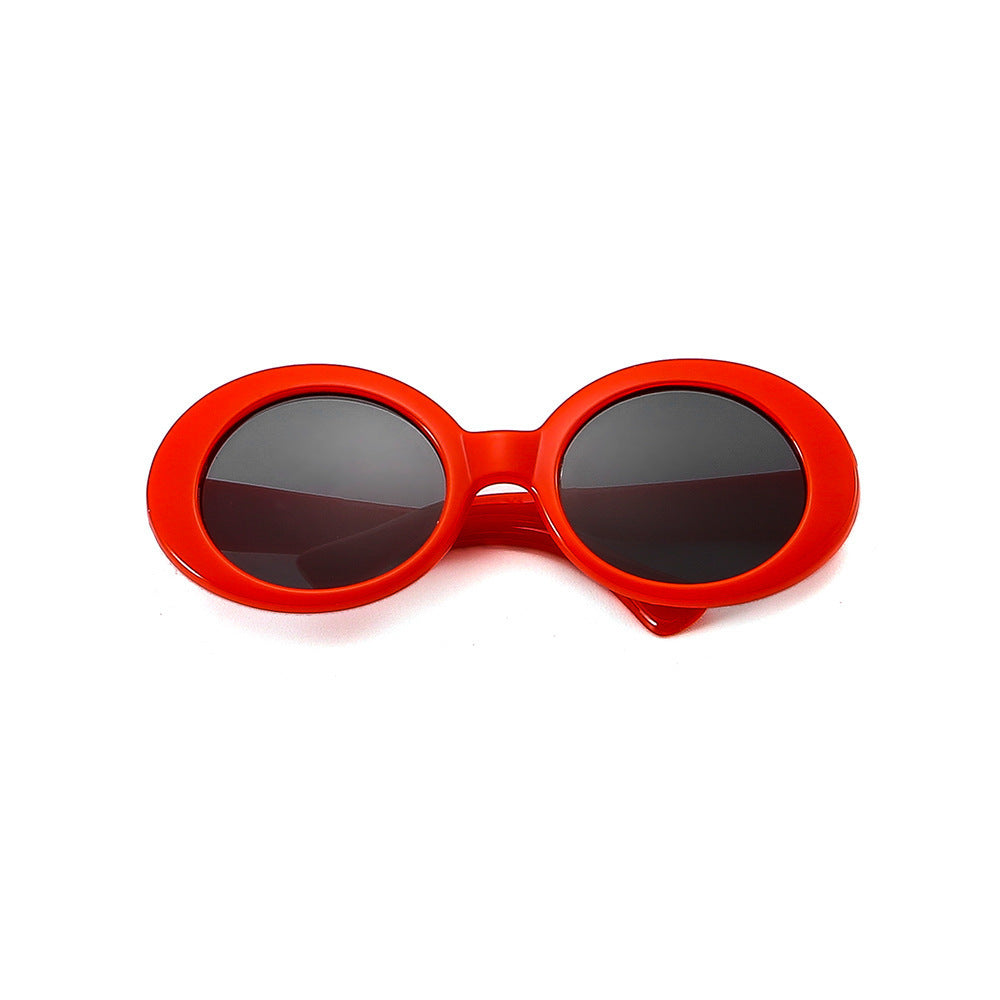 KFX-1668029 Stylish Red Pet Sunglasses for Cats with UV400 Protection and Full Frame Design