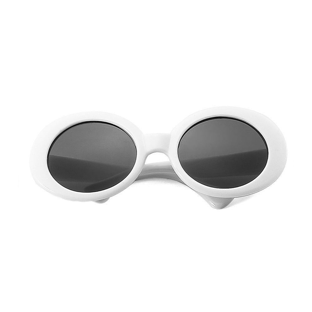 KFX-1668029 Stylish Red Pet Sunglasses for Cats with UV400 Protection and Full Frame Design