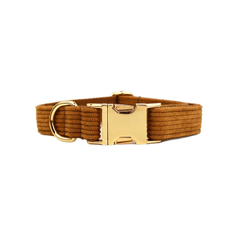 KFX-1668413 Stylish Corduroy Pet Dog Collar in Multiple Sizes
