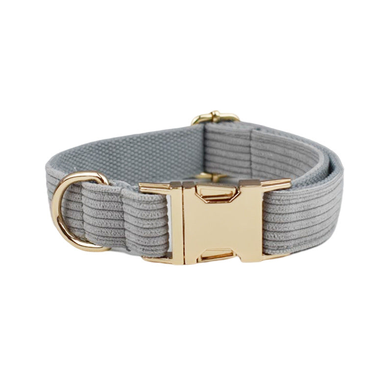 KFX-1668413 Stylish Corduroy Pet Dog Collar in Multiple Sizes