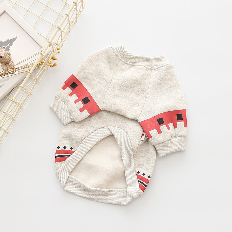 KFX-1670589 Casual Cotton Sweater for Pets - Comfortable Fit for All Sizes