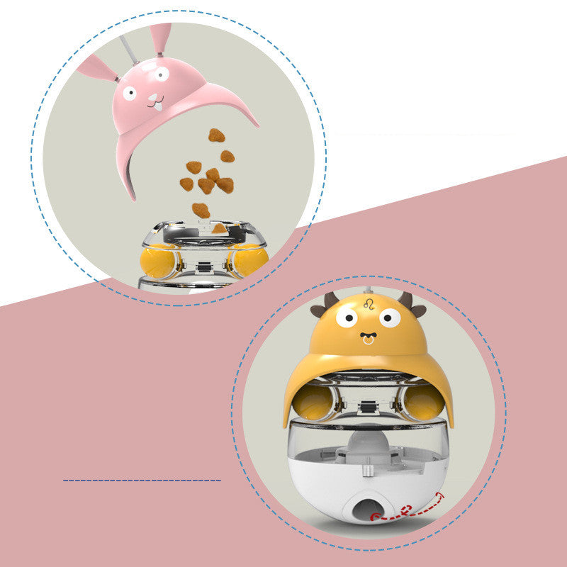 KFX-1671229 Educational Cat and Dog Tumbler Toy - Fun Plastic Designs for Interactive Play
