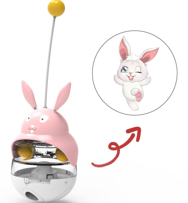 KFX-1671229 Educational Cat and Dog Tumbler Toy - Fun Plastic Designs for Interactive Play