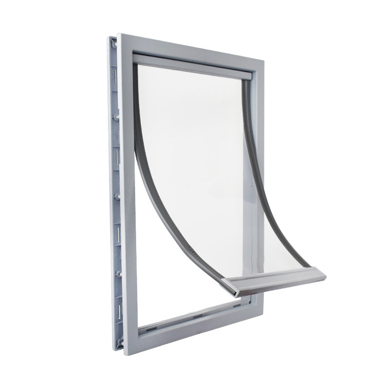 KFX-1671869 Large PVC Pet Dog Door with Waterproof Cover for Easy Access