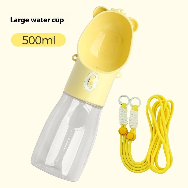 KFX-1672253 Portable Leak-Proof Dog Water Bottle & Food Container for Outdoor Use, Ideal for Small and Large Pets