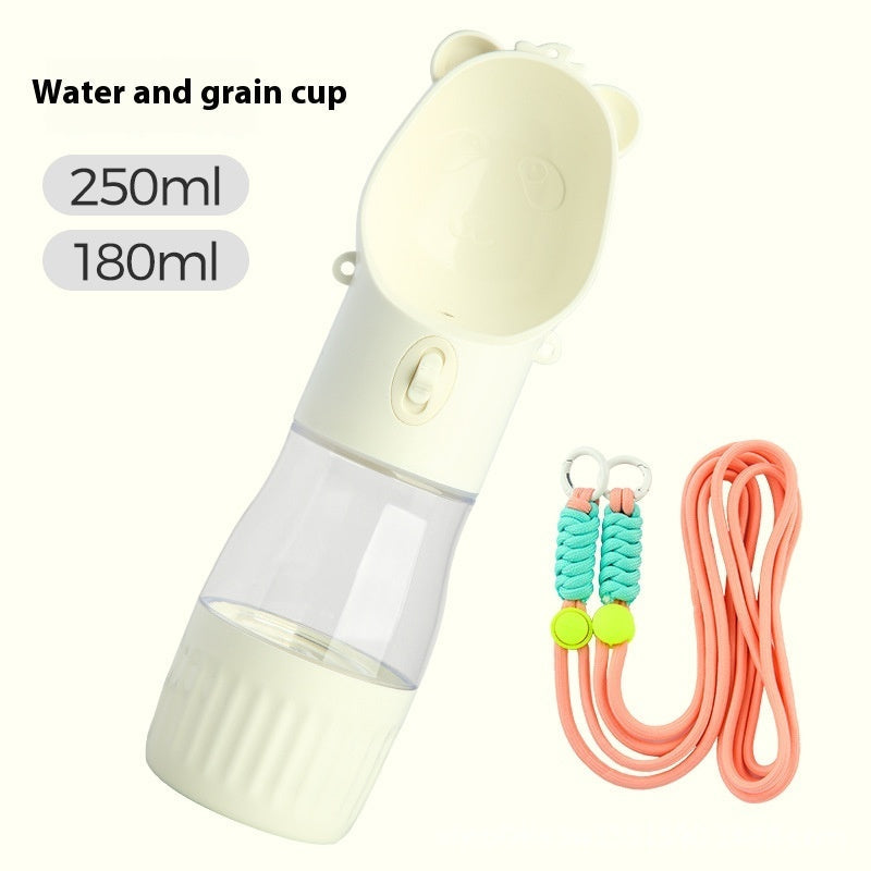 KFX-1672253 Portable Leak-Proof Dog Water Bottle & Food Container for Outdoor Use, Ideal for Small and Large Pets