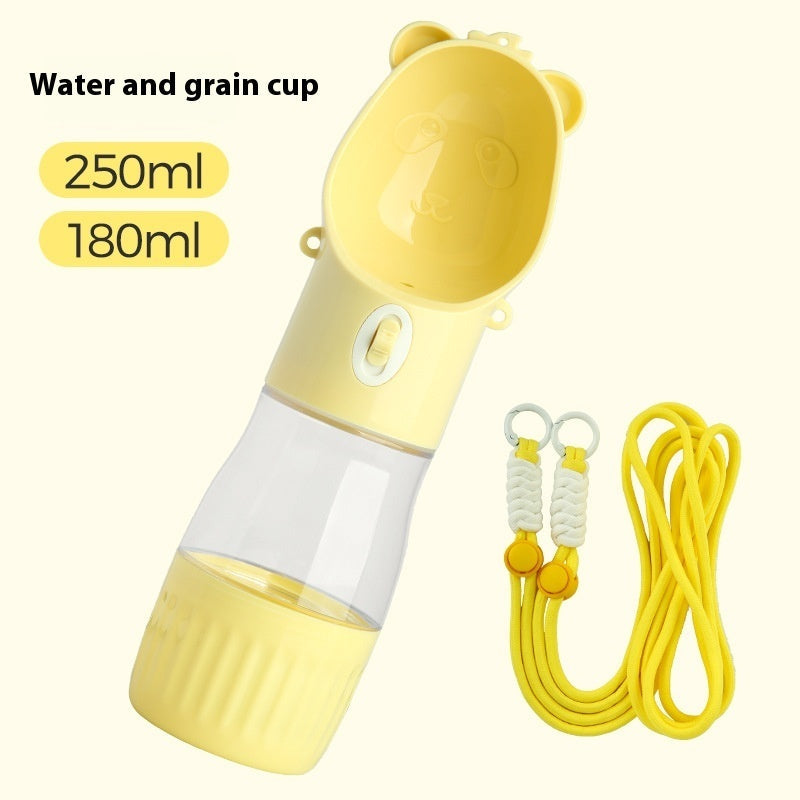 KFX-1672253 Portable Leak-Proof Dog Water Bottle & Food Container for Outdoor Use, Ideal for Small and Large Pets