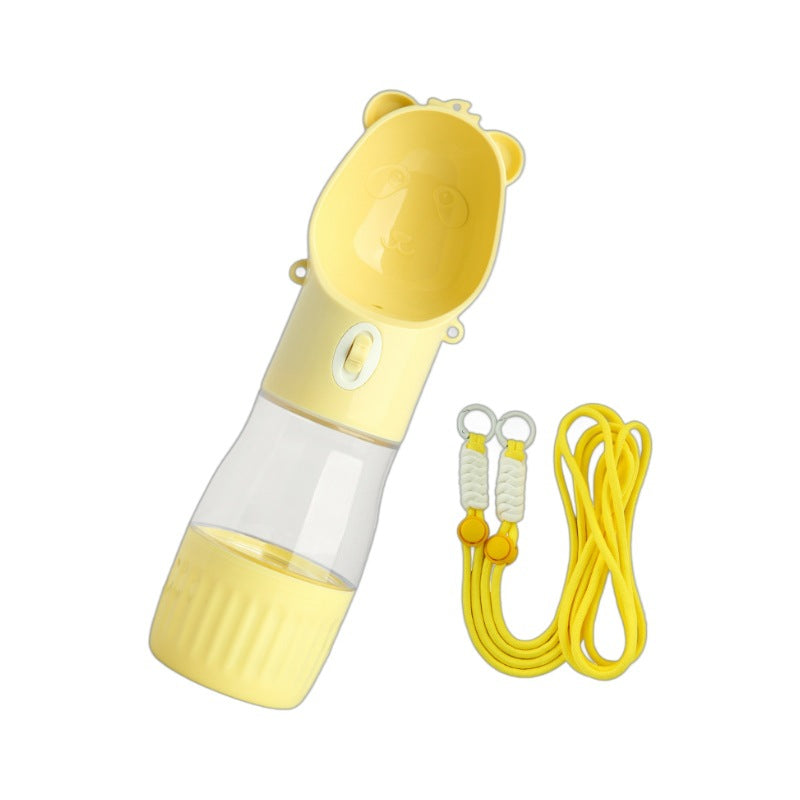 KFX-1672253 Portable Leak-Proof Dog Water Bottle & Food Container for Outdoor Use, Ideal for Small and Large Pets