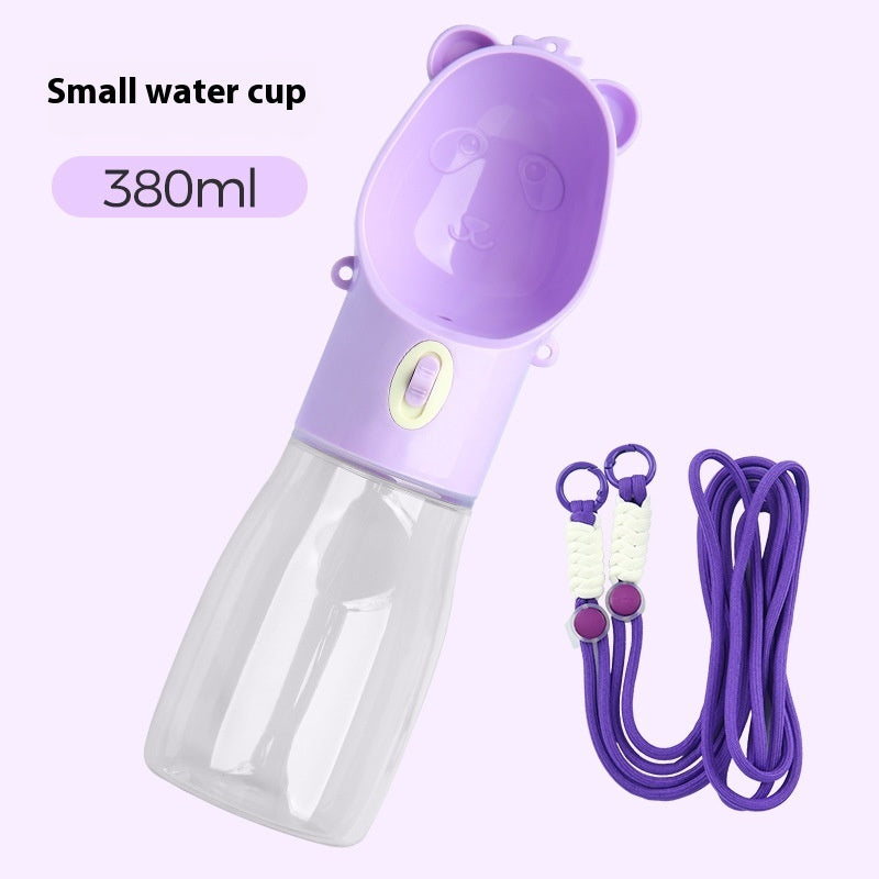 KFX-1672253 Portable Leak-Proof Dog Water Bottle & Food Container for Outdoor Use, Ideal for Small and Large Pets