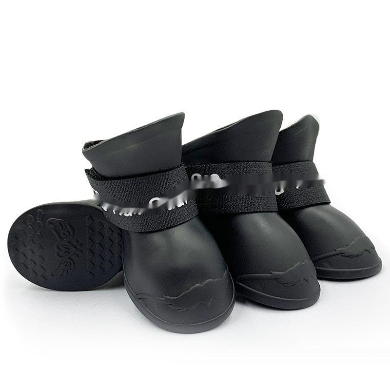 KFX-1673021 Creative Anti-Slip Waterproof Pet Rain Shoes - Soft Sole, Warm & Durable in Various Colors and Sizes