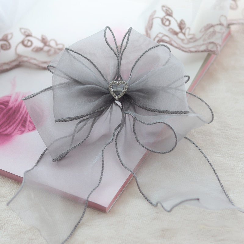 KFX-1674173 Elegant Pet Bow Tie in Various Colors - Organza Material for Cats and Dogs
