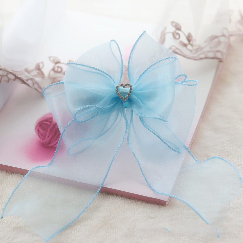 KFX-1674173 Elegant Pet Bow Tie in Various Colors - Organza Material for Cats and Dogs