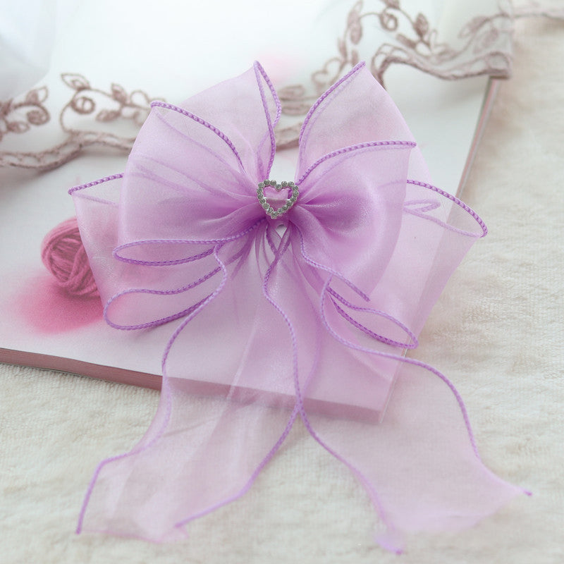 KFX-1674173 Elegant Pet Bow Tie in Various Colors - Organza Material for Cats and Dogs