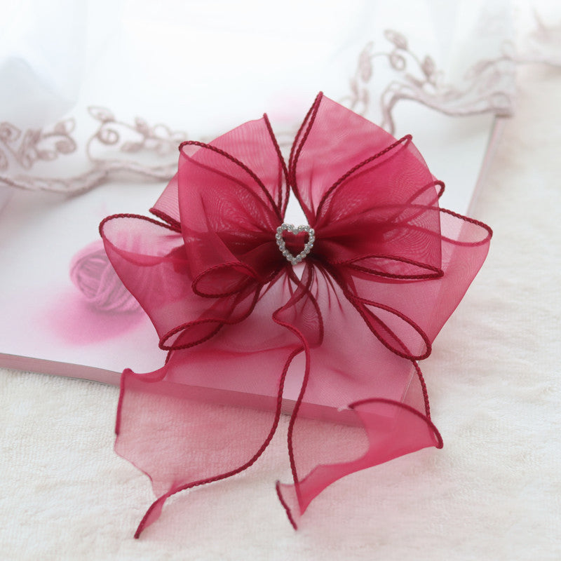 KFX-1674173 Elegant Pet Bow Tie in Various Colors - Organza Material for Cats and Dogs