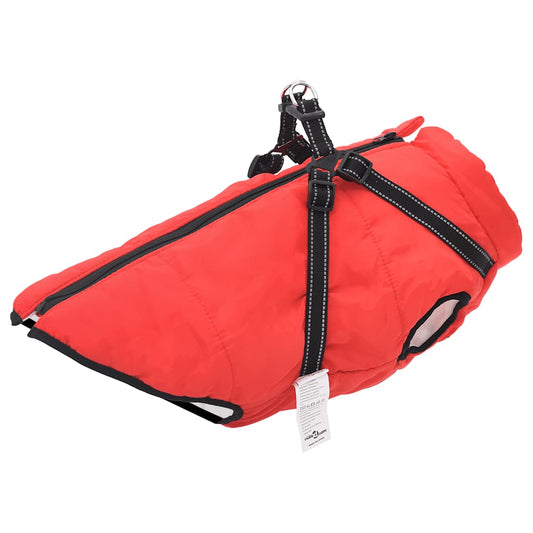 KFX-1676733 Waterproof Reflective Dog Coat with Integrated Harness in Multiple Colors and Sizes