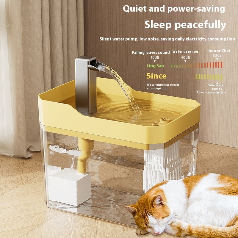 KFX-1678013 Pet Automatic Water Dispenser with Circulating Filter - 1.5L Capacity, Quiet Operation, Multiple Filter Options