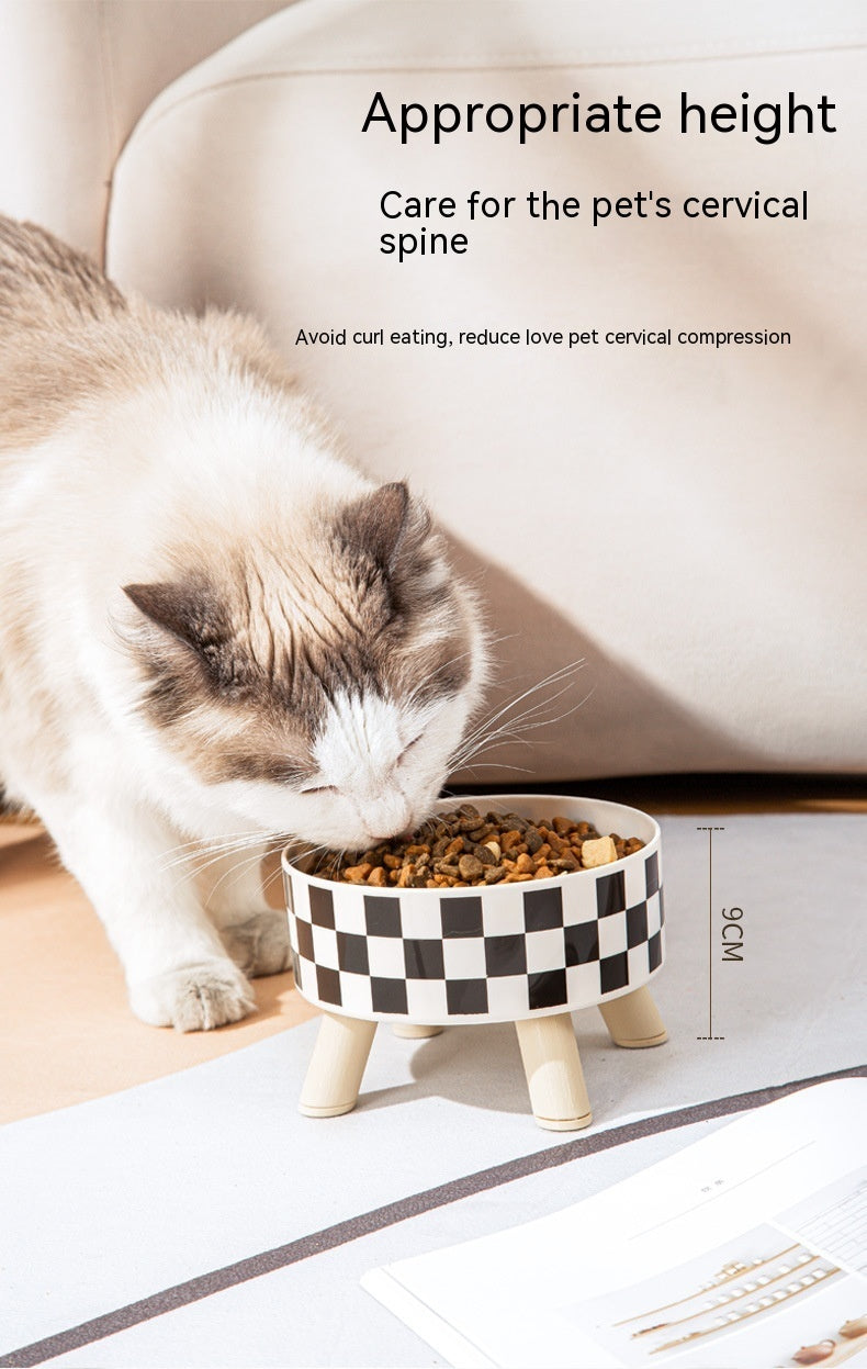 KFX-1678141 Large Capacity Non-Slip Square Dog Food Bowl - Stainless Steel with Detachable Design