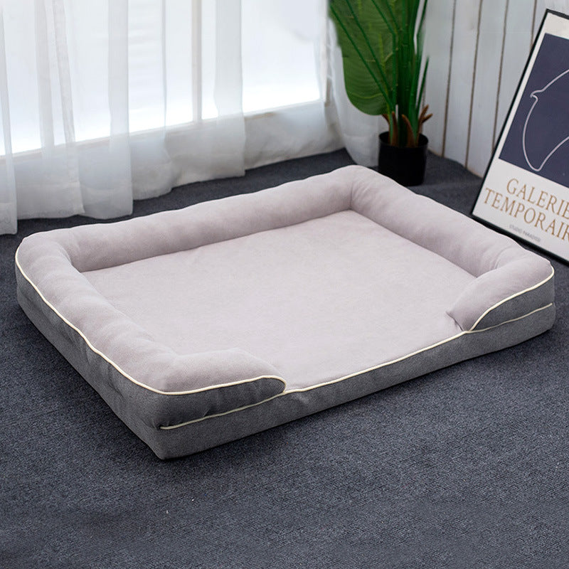 KFX-1681981 Universal Removable and Washable Pet Bed in Green, Orange, Gray, and Coffee - Various Sizes Available