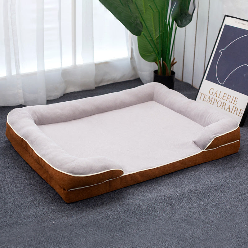 KFX-1681981 Universal Removable and Washable Pet Bed in Green, Orange, Gray, and Coffee - Various Sizes Available