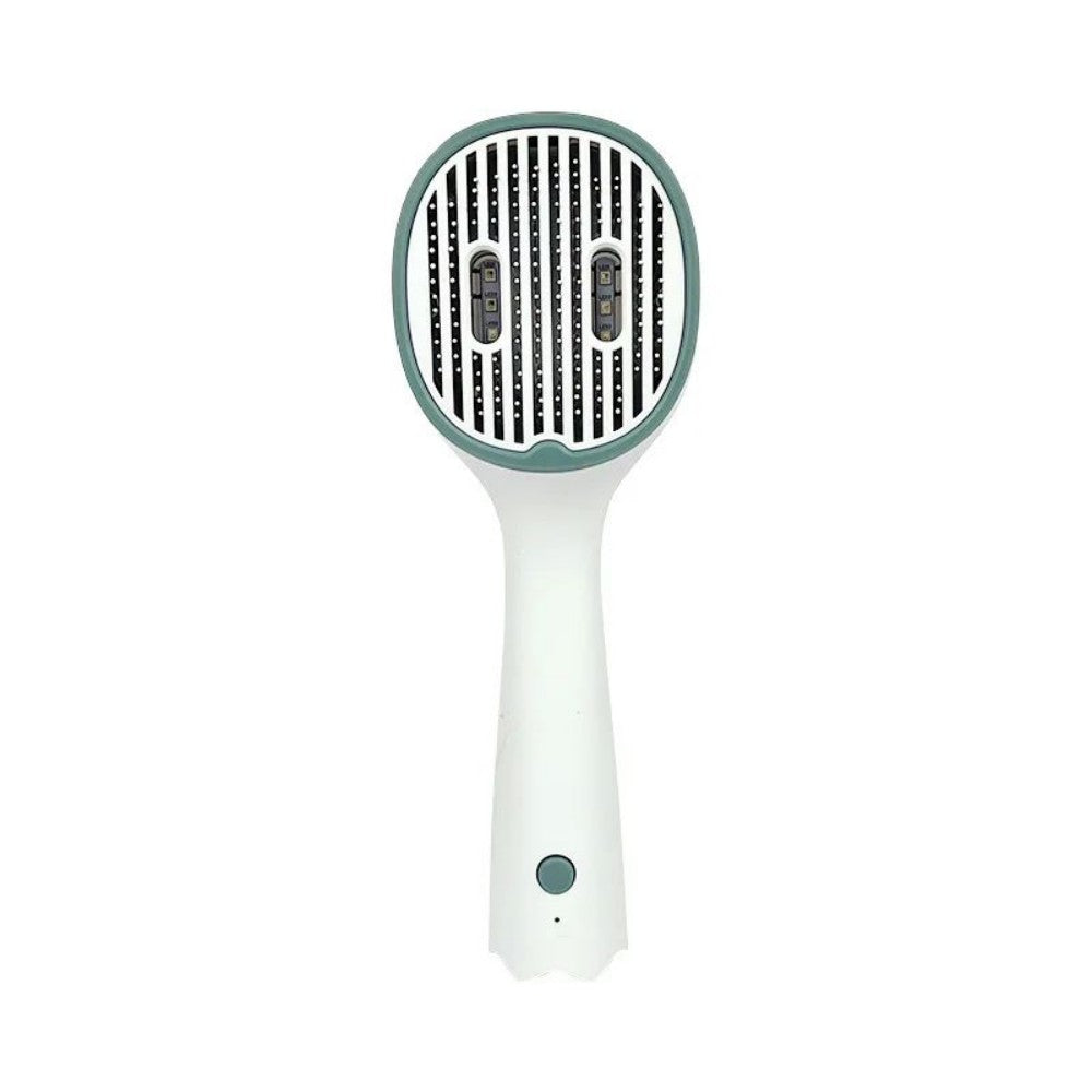 KFX-1683517 UVC Sterilizing Pet Grooming Brush for Cats and Dogs with Self-Cleaning Slicker Needle Comb
