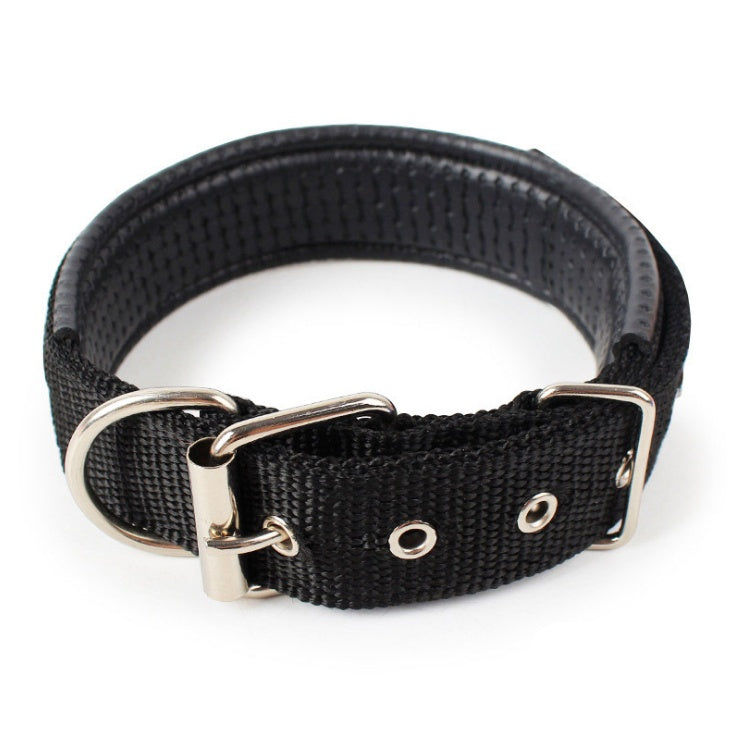 KFX-1683901 Soft Leather Lined Nylon Pet Collar with Polypropylene Foam - Multiple Sizes Available