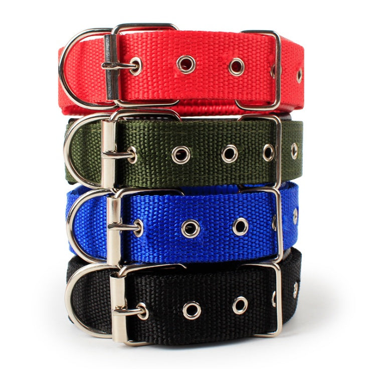 KFX-1683901 Soft Leather Lined Nylon Pet Collar with Polypropylene Foam - Multiple Sizes Available