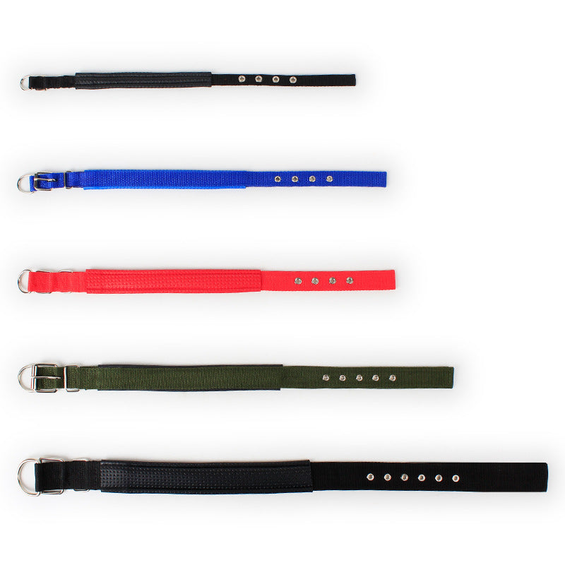KFX-1683901 Soft Leather Lined Nylon Pet Collar with Polypropylene Foam - Multiple Sizes Available