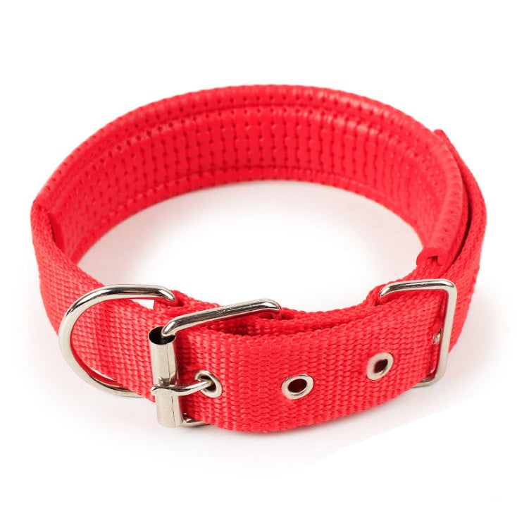 KFX-1683901 Soft Leather Lined Nylon Pet Collar with Polypropylene Foam - Multiple Sizes Available