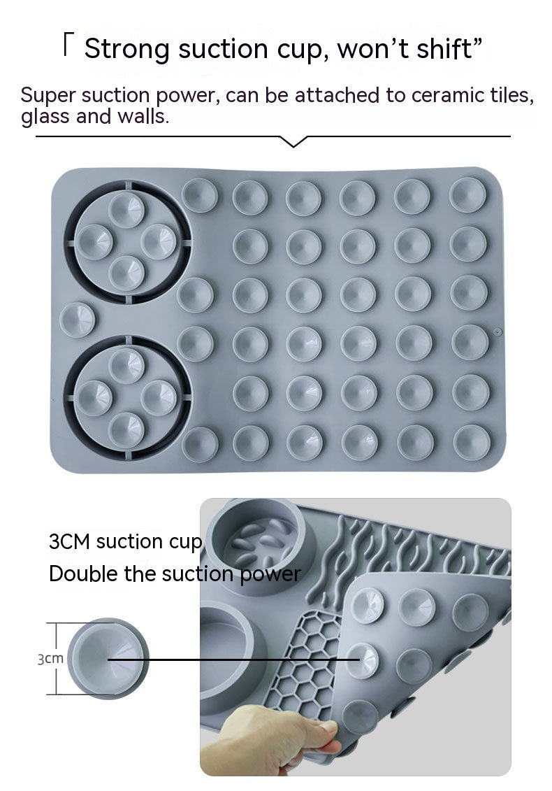 KFX-1687869 Multi-functional Silicone Pet Meal Mat – Non-slip and Leak-proof, Available in Multiple Colors