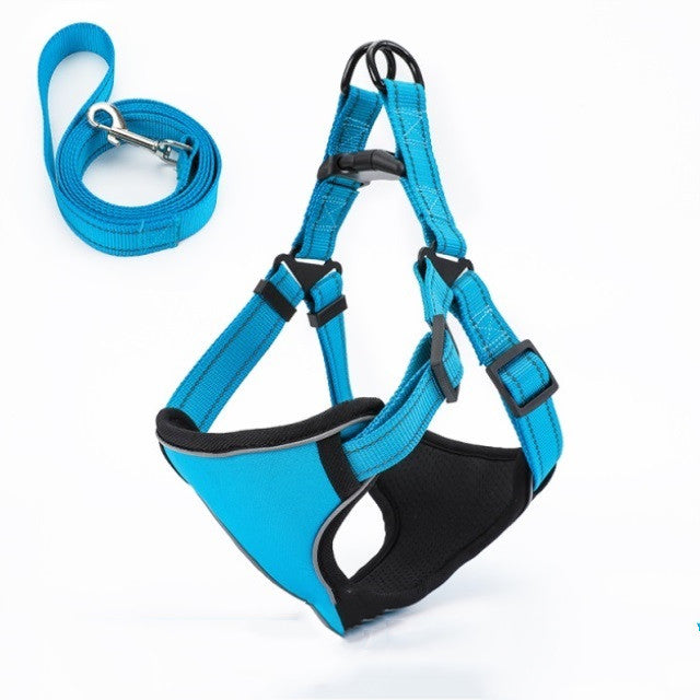 KFX-1689149 Soft and Breathable Nylon Dog Walking Rope with Vest-Style Design
