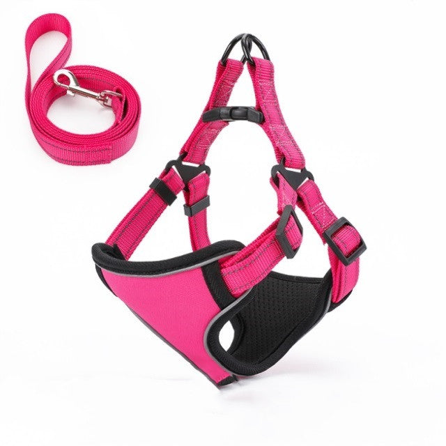 KFX-1689149 Soft and Breathable Nylon Dog Walking Rope with Vest-Style Design