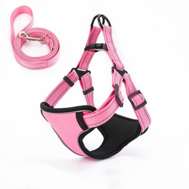 KFX-1689149 Soft and Breathable Nylon Dog Walking Rope with Vest-Style Design
