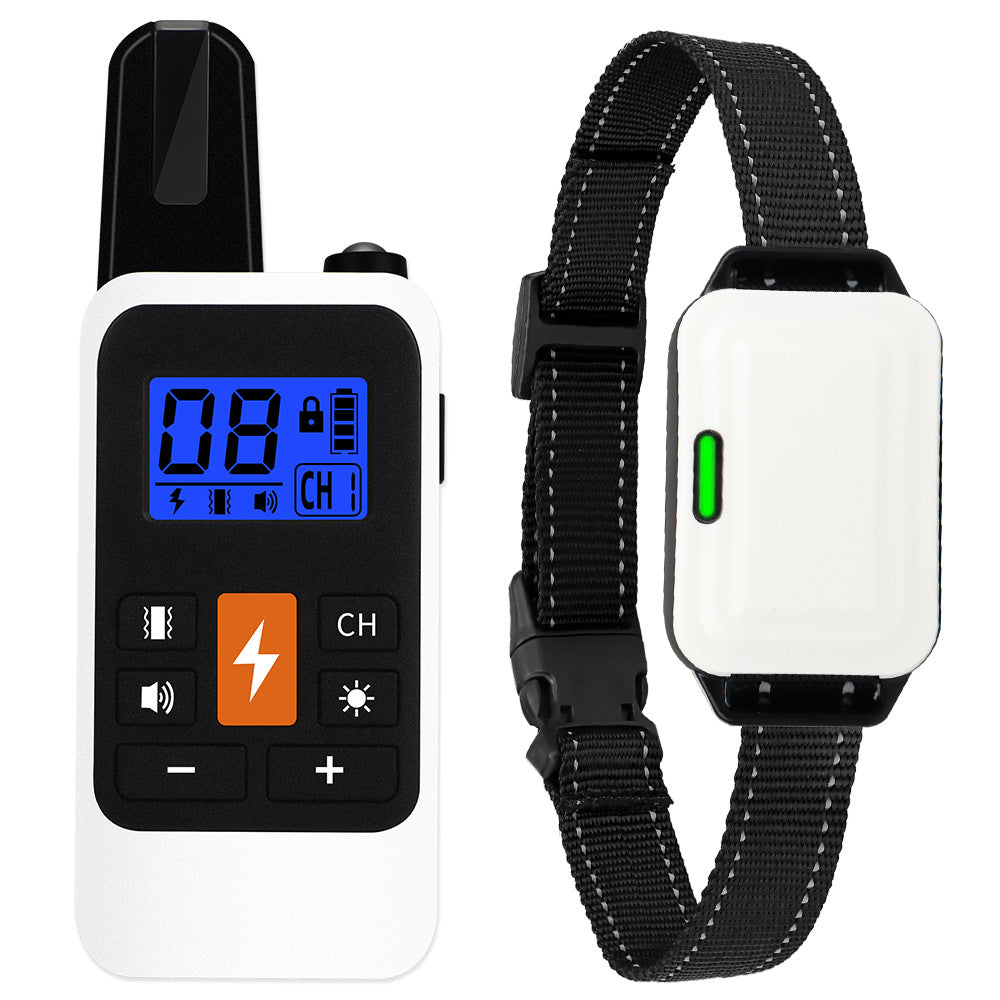 KFX-1689661 Multifunctional Electric Shock Collar with Remote Control and LED Display, Waterproof Dog Training Device